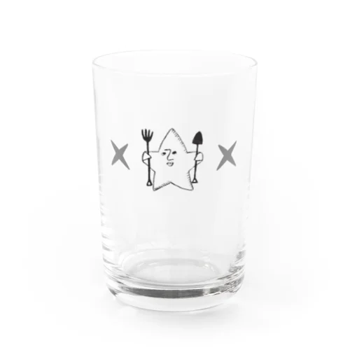 kashikichi　ほしきち　星　キャラクター　ブサカワ　おもしろ　スター Water Glass