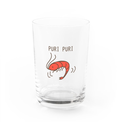 PURIPURIえびくん Water Glass