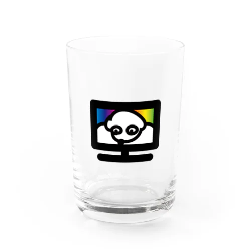 犬テレビ虹色 Water Glass