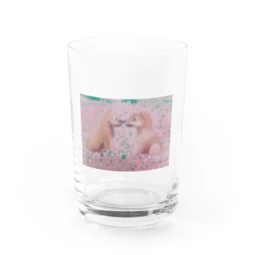 柴犬のしばことしばお Water Glass