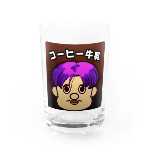 コーヒー牛乳かつらｖ Water Glass