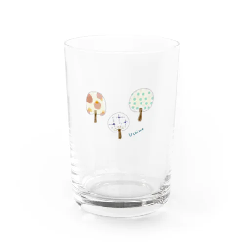 うちわ Water Glass