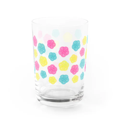 カラフルポップ梅結び Water Glass