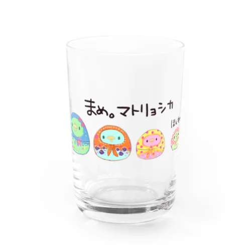 まめ。マトリョシカぐらす Water Glass