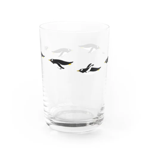 泳ぐジェンツーペンギン Water Glass