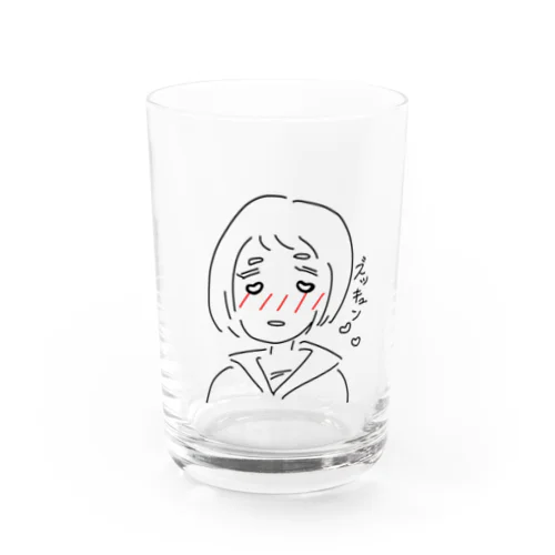 ずっきゅんガール Water Glass