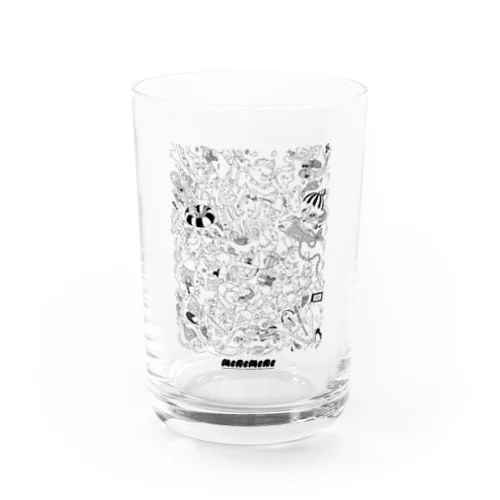  AQUARIUM CIRCUS -black line- Water Glass