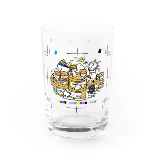 インキ缶ちゃんズ グラス Water Glass