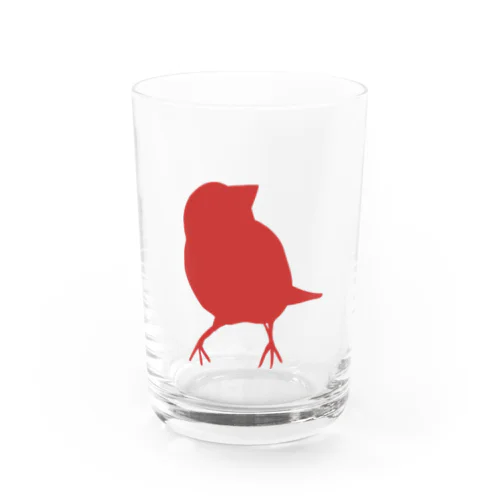 文鳥シルエット（cotoLiロゴ） Water Glass