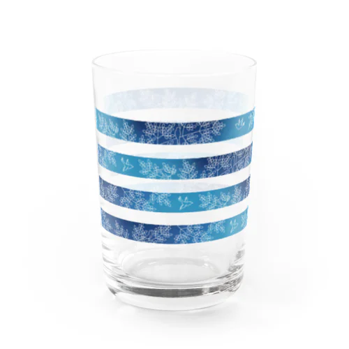 縞々の森（グラス） Water Glass