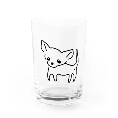 ゆるチワワ（クリア） Water Glass