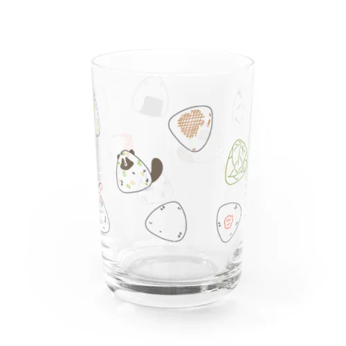 賑やかおにぎり Water Glass