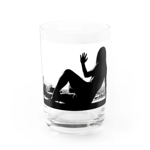 窓際のうの（白黒） Water Glass