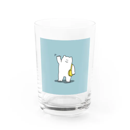 手を振るくまちゃん Water Glass