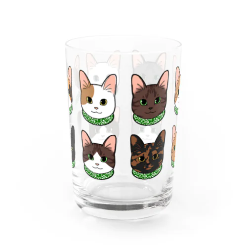 日本の猫たち Water Glass