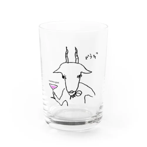 山羊ママ Water Glass