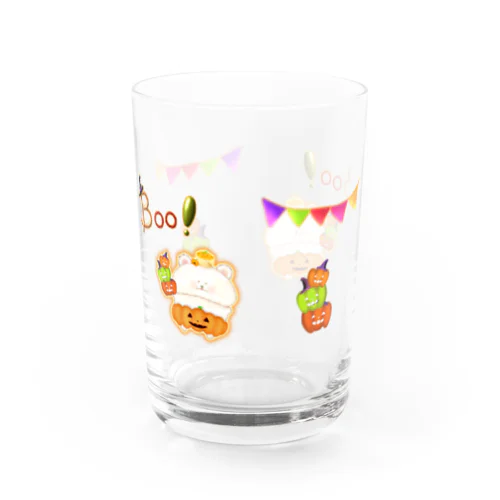 【グラス】《ハロウィン》06＊かぼちゃパンツのしろくま＊ Water Glass