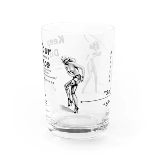 濃厚接触禁止グラス＿ Water Glass