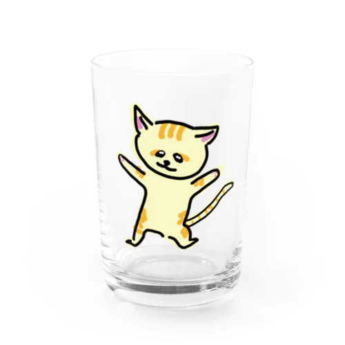 踊るスナネコ Water Glass