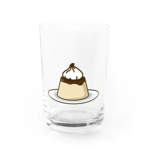 イケてるプリン Water Glass