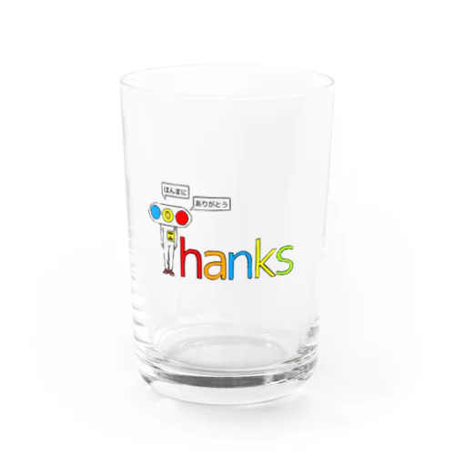 『Thanks!!!信号くん』グラス Water Glass