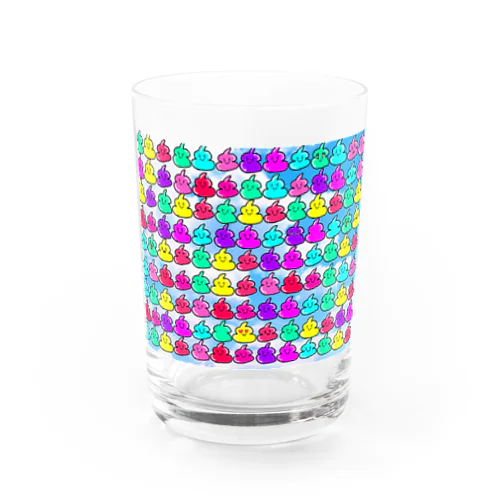 カラフルうんこ Water Glass