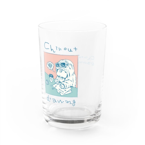 Chillout Drawing Water Glass