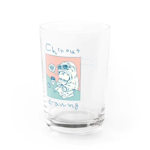 Chillout Drawing Water Glass