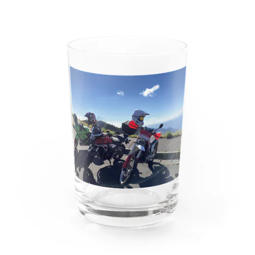 バイクと景色 Water Glass