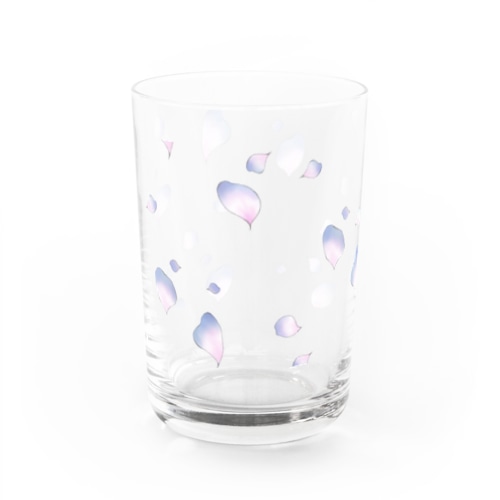 儚げな花びら Water Glass