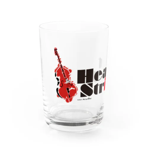 Heart Strings (woodbass) Red Water Glass