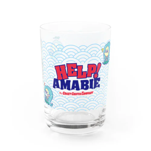 たすけて！アマビエちゃん Water Glass