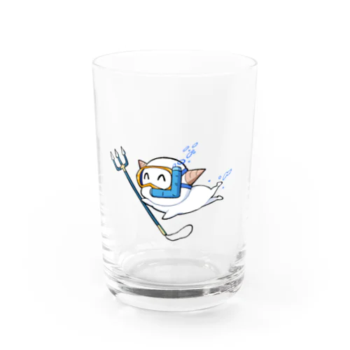 素潜りしょぼりんこくん Water Glass