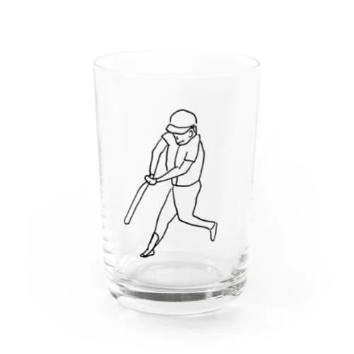 野球する人 Water Glass