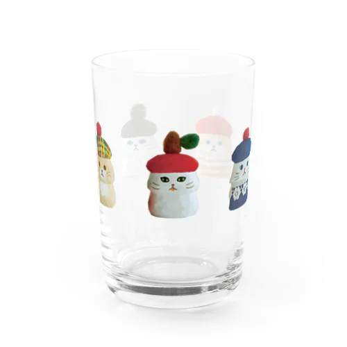 ベレーにゃんの集い Water Glass