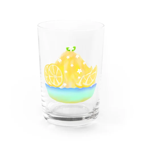 蜂蜜レモンかき氷 Water Glass