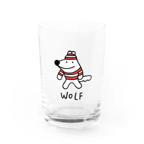 ボーダーウルフくん Water Glass