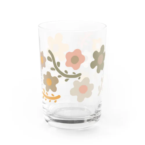 🌼お花グラス🌼アースカラー🌏 Water Glass