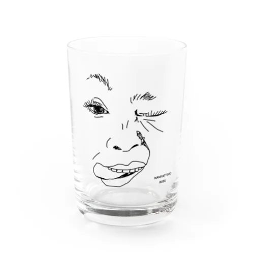 おぶすのペロリンウィンク Water Glass