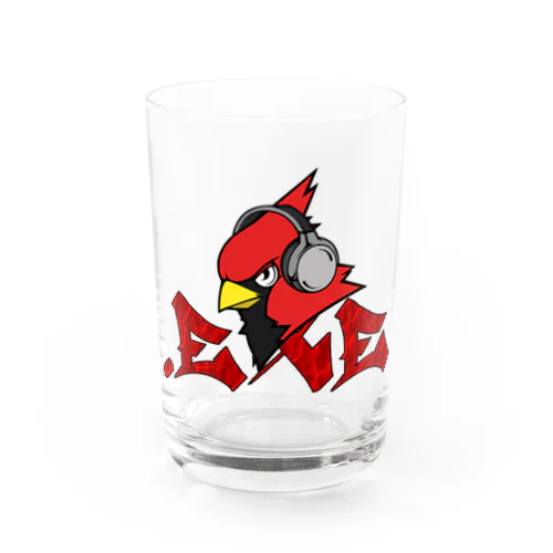 Cardinal Red logo (カーディナルレッドロゴ)  グラス