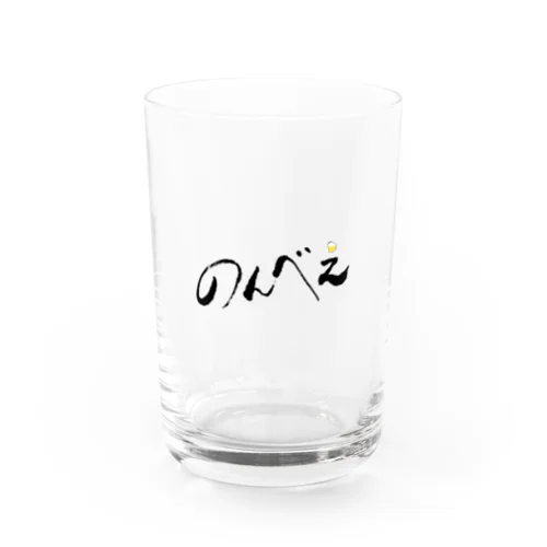 のんべえ部ロゴ Water Glass