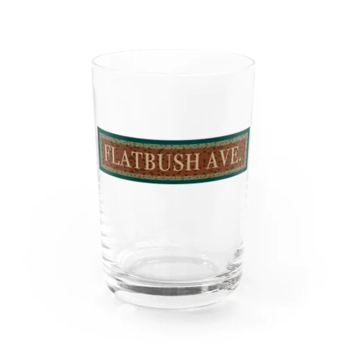 FLAT BUSH AV BrooklynN.Y Water Glass