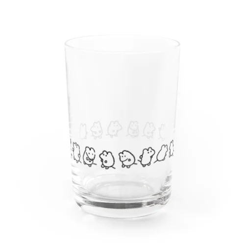 ネズミ行列グラス Water Glass