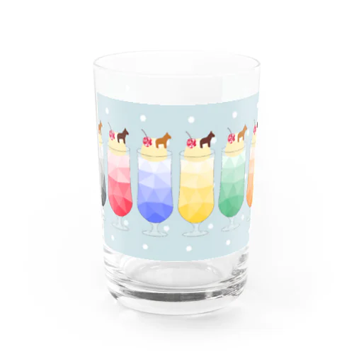 枠色クリームソーダ Water Glass