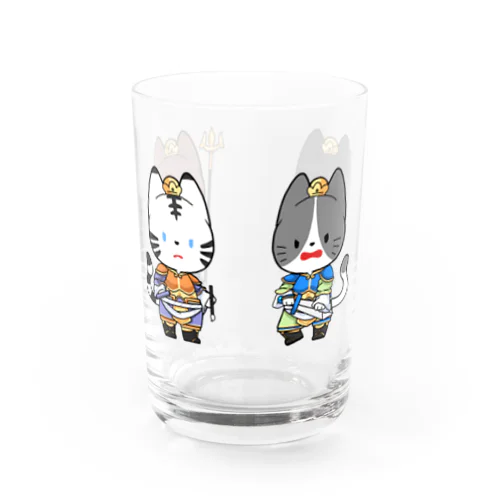 四天にゃんこ Water Glass