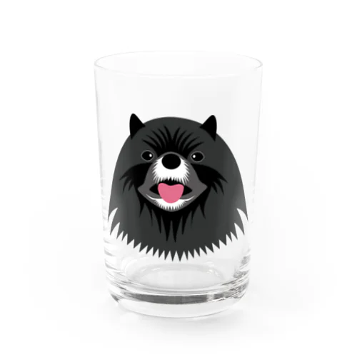 ワイルド黒ポメ　 Water Glass