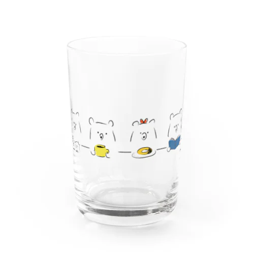 4連くま Water Glass