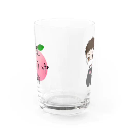 絵と文字入り Water Glass