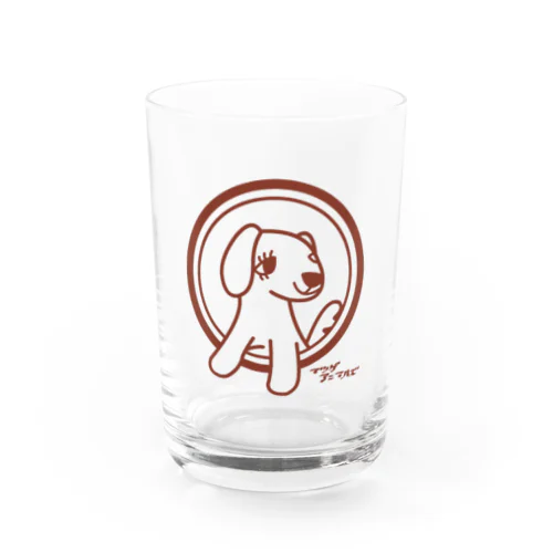 つけまつげな犬 Water Glass