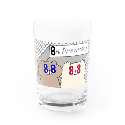 BBくまグラス８周年記念 Water Glass